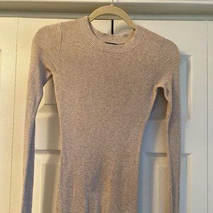 Express Tan Crew-Neck Sweater Size XS
